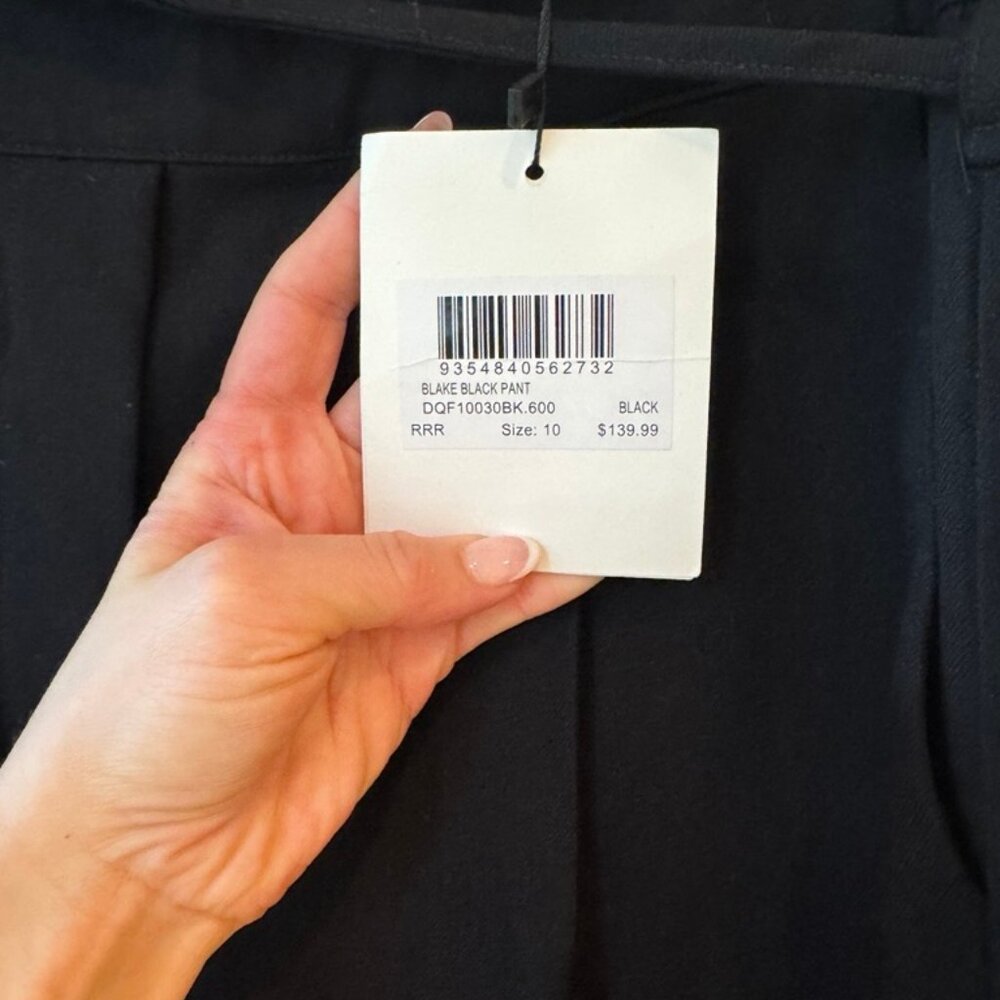 DISSH BLACK TAILORED PANT - Picture 2 of 5
